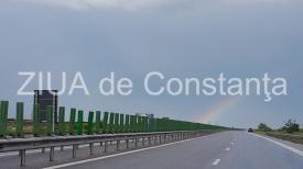 Imagini de ieri Curcubeu pe Autostrada Soarelui, apus de soare magnific la Cobadin și nori de te trec fiorii la Constanța (galerie foto+video)