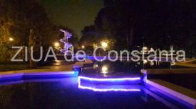 Constanța. Hai să-ți arăt fântânile arteziene noaptea! Spectacol multicolor (galerie foto+video)
