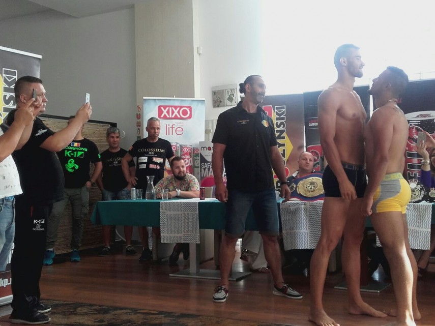 luptatorii care se vor evolua la mamaia la gala legendele marii negre s au infruntat la proba cantarului luptatorii care se vor evolua la mamaia la gala legendele marii negre s au infruntat la proba cantarului