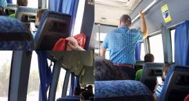 Călătorie de coșmar cu maxi-taxi 305. Constănțenii acuză faptul că sunt transportați ca animalele pe caniculă (galerie foto+video) 