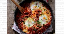 Shakshouka cu rosii si ardei   
