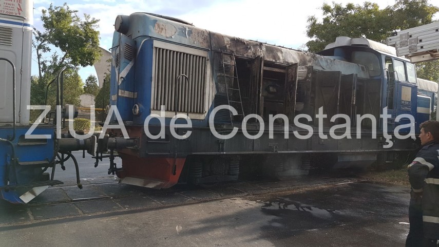 alerta la pompieri arde o locomotiva sub podul de la poarta 5 a portului constanta 639917 alerta la pompieri arde o locomotiva sub podul de la poarta 5 a portului constanta 639917