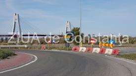 Haos pe Podul de la Agigea Restricții pe tronsoane ale bretelei de legătură cu DN 39A. Cum se lucra, ieri, când nu se lucra. Imagini grăitoare (galerie foto+video) 