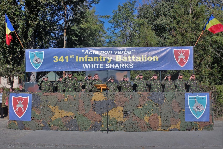 rechinii albi au un nou comandant lt col ciprian balica a preluat comanda batalionului 341 infanterie rechinii albi au un nou comandant lt col ciprian balica a preluat comanda batalionului 341 infanterie