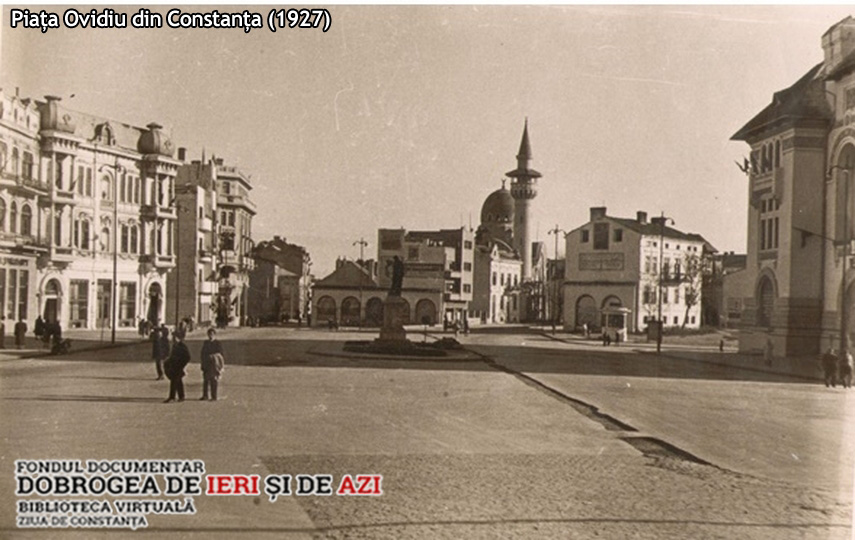 Piața Ovidiu 1927. Sursă foto: ZIUA de Constanța