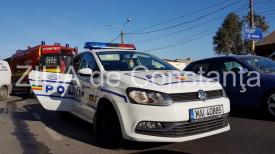 UPDATE. Pericol de explozie pe DN2C. Un camion încărcat cu azotat de amoniu s-a răsturnat. Traficul este blocat 
