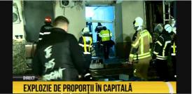 Explozie la un restaurant din București. Zeci de mașini au fost distruse de suflu. Locatarii din apartamente au fost evacuați 