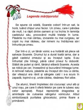 Handmade by Carmen Petrișor Legenda Mărţişorului