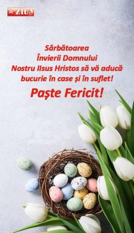Sărbătoarea Învierii Domnului Nostru IIsus Hristos să vă aducă bucurie în case și în suflet! Paște fericit!   