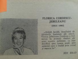 #citeșteDobrogea 105 ani de la nașterea artistului emerit dobrogean Florica Cordescu-Jebeleanu 