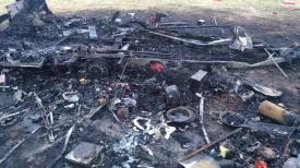 UPDATE. Imagini de la eveniment. Incendiu în Mamaia Rulotă mistuită de flăcări! Intervin pompierii (galerie foto+video)