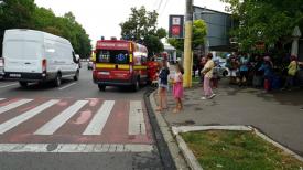 UPDATE. Imagini de la eveniment. Pieton accidentat pe bulevardul 1 Mai, în zona Billa  (galerie foto)    