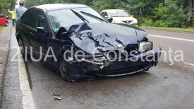 UPDATE. Imagini de la eveniment. Accident rutier pe DN3, în zona localității Valu lui Traian. Două victime (galerie foto+video)         