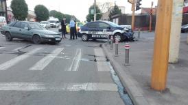 Imagini de la eveniment. Accident rutier, la intersecția bulevardului IC Brătianu cu strada T. Burada. Mașina unei firme de pază din Constanța, implicată 