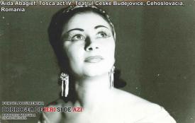Aida Abagief. „Tosca“, act IV. Teatrul „Ceske Budejovice“, Cehoslovacia