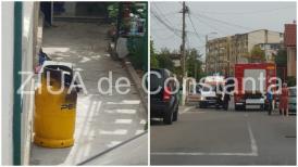 Imagini de la eveniment Incendiu pe strada Dionisie cel Mic. Flăcările au cuprins o butelie (galerie foto+video)  