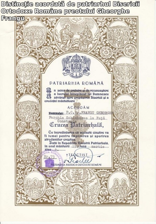 scurta biografie a preotului gheorghe frangu din constanta decorat de presedintele romaniei si patriarhul scurta biografie a preotului gheorghe frangu din constanta decorat de presedintele romaniei si patriarhul