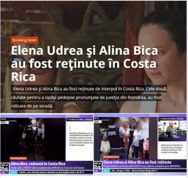 Elena Udrea și Alina Bica au fost reținute în Costa Rica (galerie foto+video+document)       
