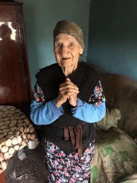 Lumina. Omul Centenar Eufrosina Ştefan, „tanti Sina“, cel mai vârstnic locuitor al comunei