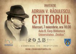 Universitatea „Ovidius“ îşi omagiază fondatorul, prezentând filmul documentar „Adrian V. Rădulescu - ctitorul“