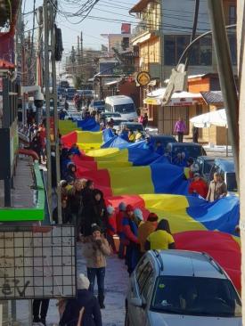 Steag gigantic de Centenar, la Vama Veche