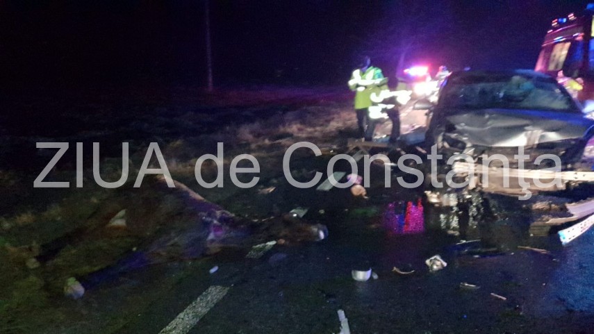 accident rutier intre ciocarlia si cobadin patru victime dintre care una inconstienta implicate un autoturism