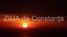 Imaginea zilei Cer „în flăcări” la Constanța. Cum a arătat răsăritul în această dimineață