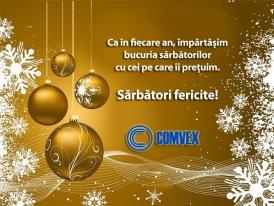 COMVEX Ca în fiecare an, împărtășim bucuria sărbătorilor cu cei pe care îi prețuim. Sărbători fericite!