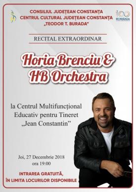 Horia Brenciu vine la Constanţa în a treia zi de Crăciun
