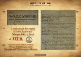 #citeşteDobrogea „Singurele isvoare de orientare se puteau întâlni printre bătrâni, martori ai evenimentelor istorice“. Lucrări din Biblioteca Virtuală ZIUA de Constanţa 