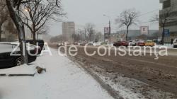 Cum arată municipiul Constanța după prima ninsoare din 2019. Străzi, mașini, trotuare, toate acoperite de zăpadă (fotoreportaj+video) 
