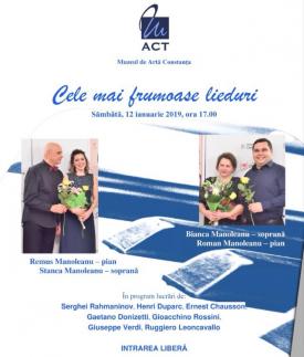 „Cele mai frumoase lieduri”, recital de excepție la Muzeul de Artă din Constanța  