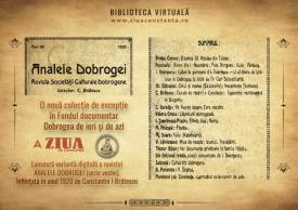 #citeşteDobrogea „Curiosităţi Dobrogene“. Lucrări din Biblioteca Virtuală ZIUA de Constanţa    