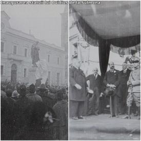 Statuia lui Ovidius din Sulmona şi inaugurarea sa din 30 aprilie 1925 (galerie foto)