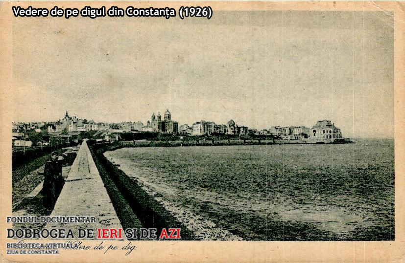 Vedere de pe digul din Constanța (1926). Sursă foto: ZIUA de Constanța
