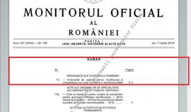 Ordonanţa de Urgenţă pentru modificarea şi completarea OUG 7 a fost publicată în Monitorul Oficial 