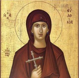 Sfânta Cuvioasă Muceniţă Evdochia