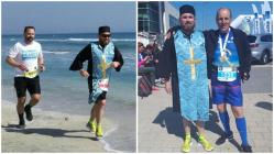 O nouă cursă „Preotul“ Vali Munteanu, din Tulcea, a alergat şi la „Maratonul Nisipului“, de la Mamaia (galerie foto)