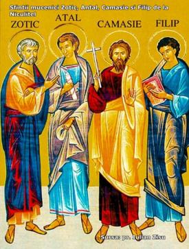 4 Iunie - Sfinţii Mucenici Zotic, Atal, Camasie şi Filip de la Niculiţel     
