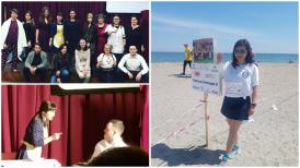Distribuţie cu Lavinia Dragu  Spectacolele „Arthesium“. Participantă la ultramaraton, pe scena Casei de Cultură din Constanţa (galerie foto)