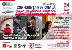 Constanţa Învățământul Profesional în Sistem Dual, dezbătut în cadrul primei Conferinţe Regionale 