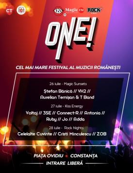 ONE! Festival. Muzica românească va răsuna în Piața Ovidiu