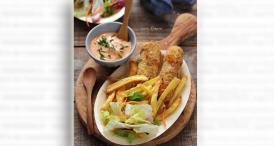 lauraadamache.ro Peste pane cu cartofi prajiti (reteta la friteuza cu aer cald)