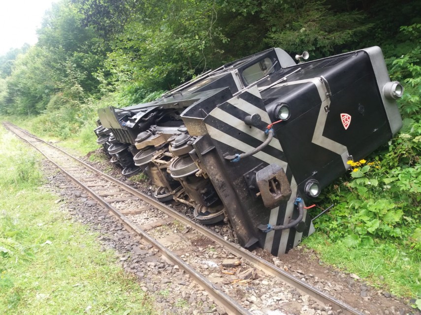 locomotiva mocanitei a deraiat sase persoane au fost ranite printre care un sugar si un copil de 3 ani locomotiva mocanitei a deraiat sase persoane au fost ranite printre care un sugar si un copil de 3 ani