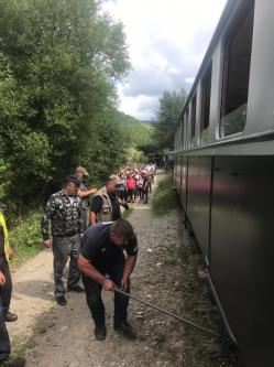 A deraiat din nou Mocănița