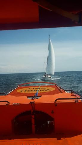 Intervenție Artemis Yacht rămas fără cârmă pe mare  