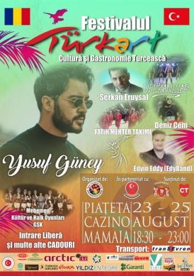 Festivalul „Türkart”, în Piațeta Cazino din stațiunea Mamaia. Programul artistic