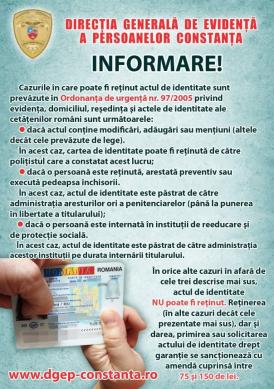 Reţinerea actului de identitate. În ce cazuri este posibilă legal 