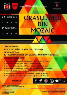 „Orașul meu din Mozaic”, proiect ce poate fi admirat pe mai multe trotuare din Constanța (Galerie foto)