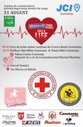 Acțiune de donare de sânge în Constanța. Când și unde va avea loc